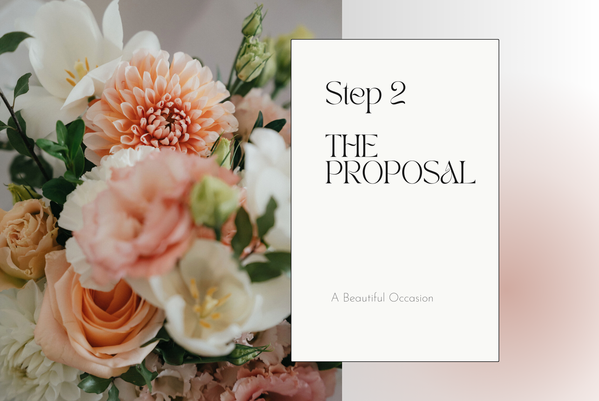 THE BOOKING PROCESS – STEP 2: THE PROPOSAL
