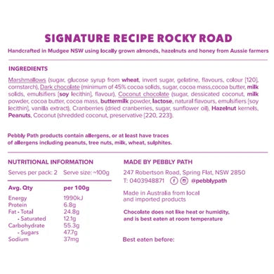 Signature Recipe Rocky Road Pebbly Path