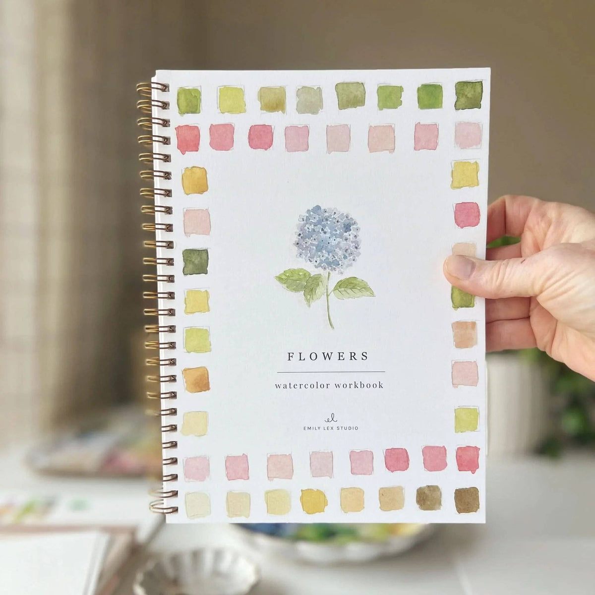 Flowers watercolor workbook