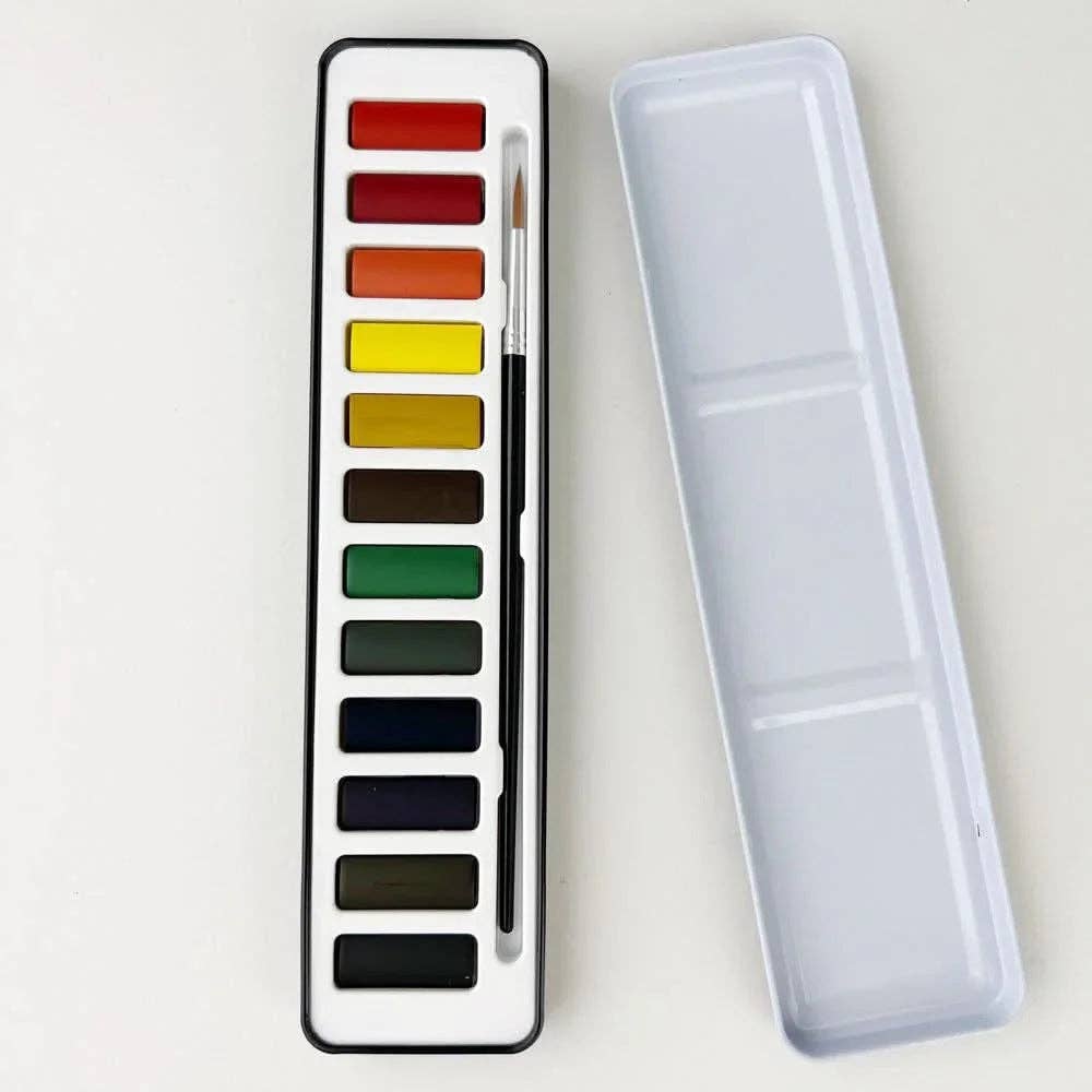 Watercolor paint set 12 colors