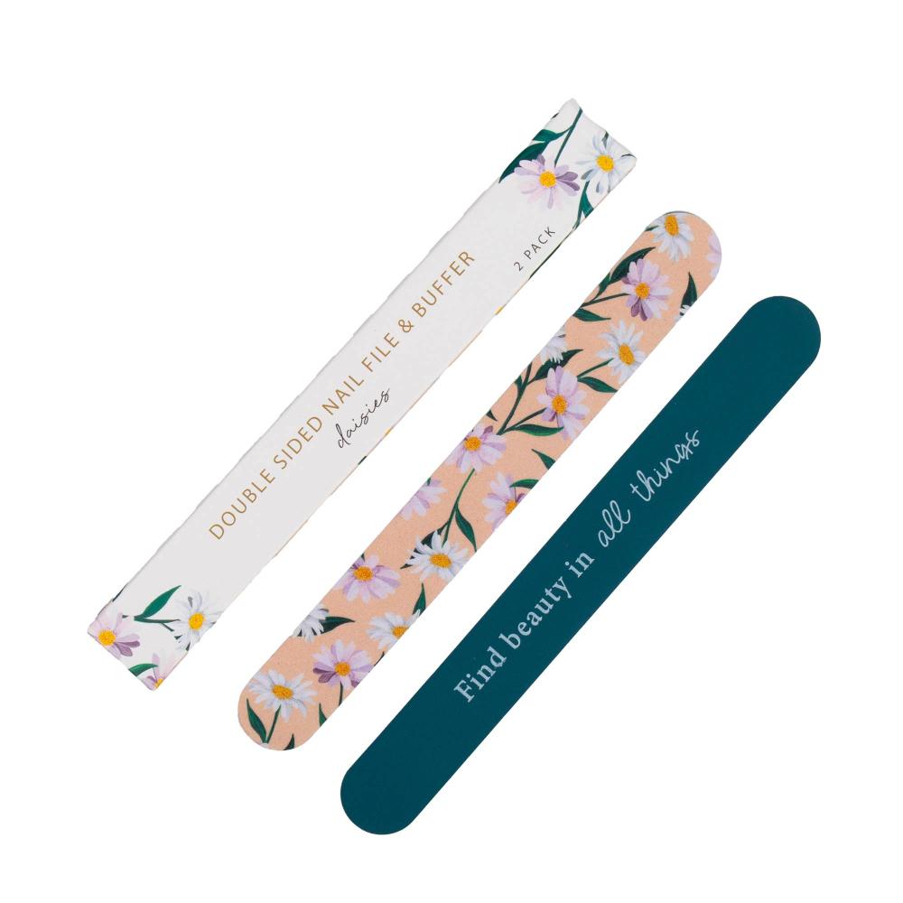 Diesel & Dutch Double Sided Nail File & Buffer 2pk - Asst Designs