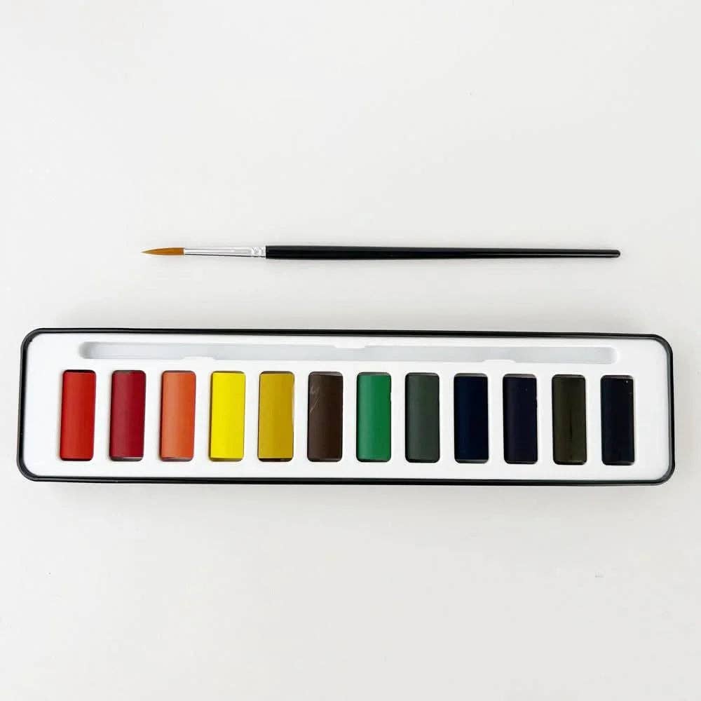 Watercolor paint set 12 colors