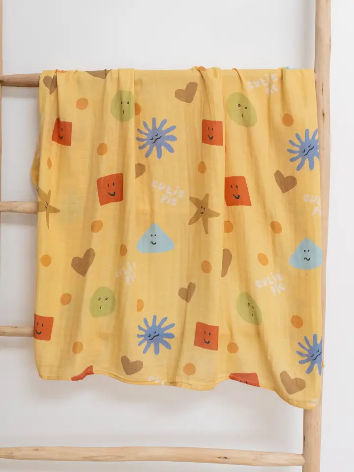 Cutie Pie Baby Muslin Swaddle