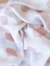 Cherry Blossom Muslin Swaddle, Bamboo Cotton Blend