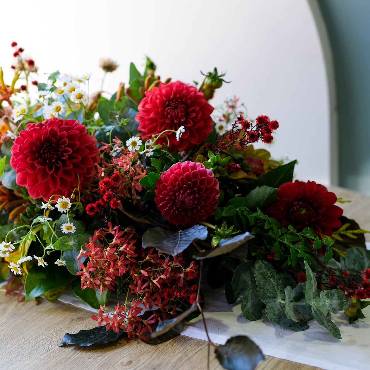 Christmas table centrepiece