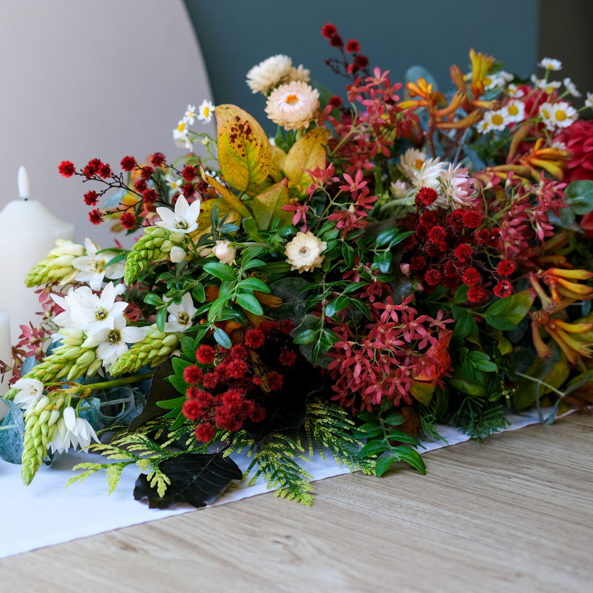 Christmas table centrepiece