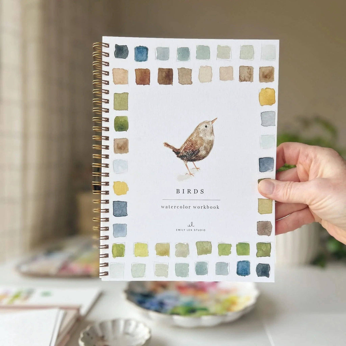 Birds watercolor workbook