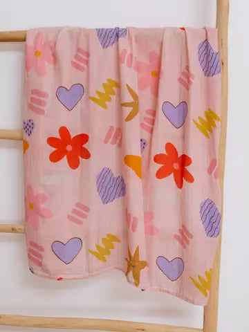 Pretty Pop Baby Muslin Swaddle