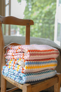 Confetti Stripe Baby Blanket - Nana Huchy