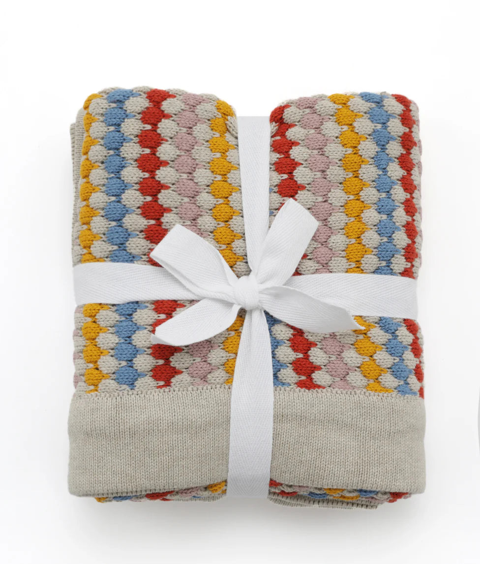 Confetti Stripe Baby Blanket - Nana Huchy