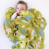 Whimsy Grove Bamboo Cotton Muslin Baby Swaddle
