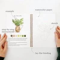 Bouquets watercolor workbook
